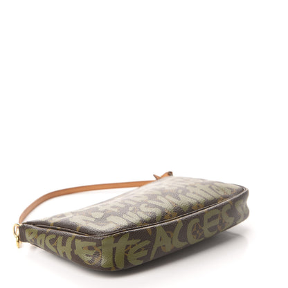 Louis Vuitton Monogram Graffiti Pochette Accessories Kaki 4 of 10