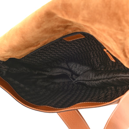 Christian Dior Calfskin Baudrier Saddle Bag Tan 5 of 9