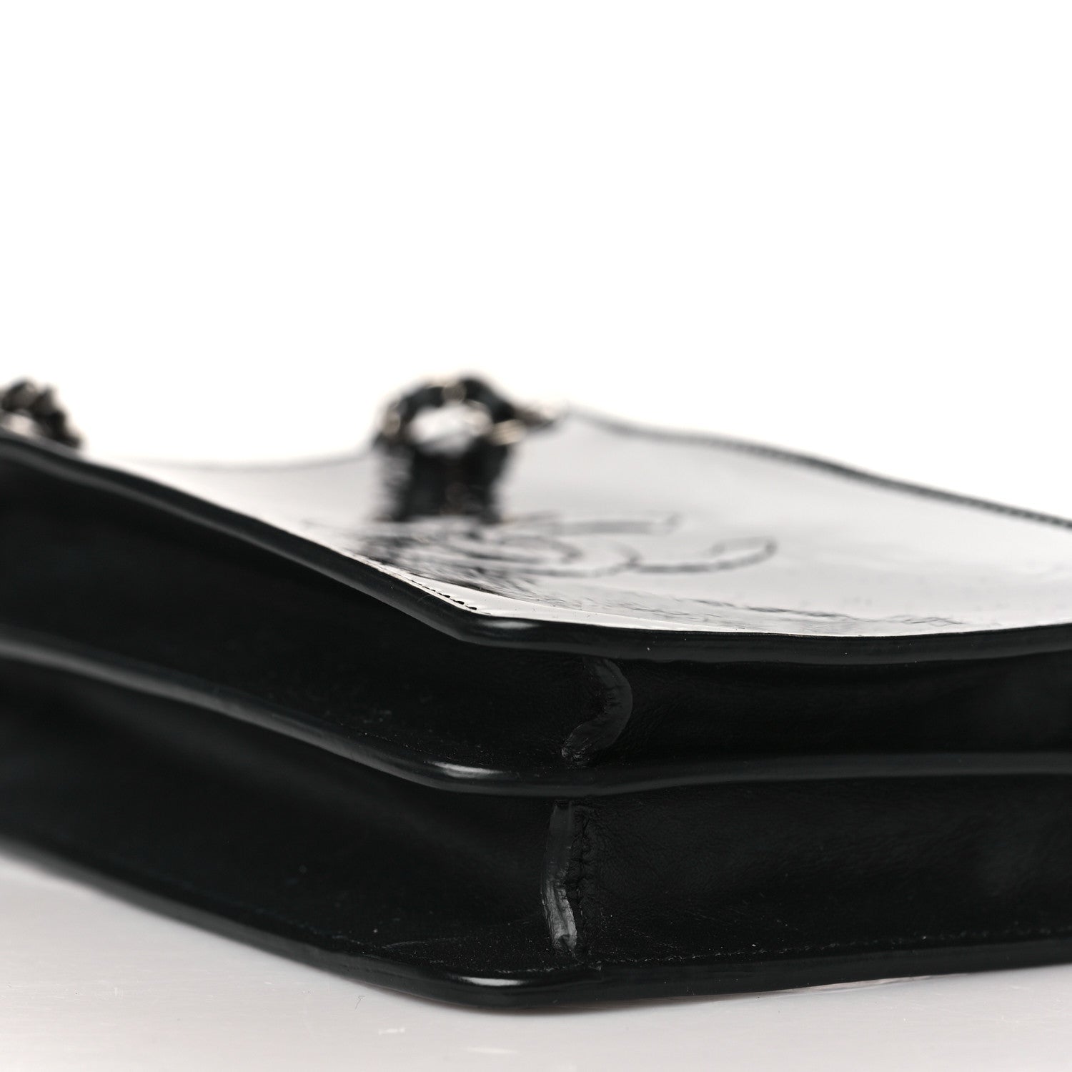 Chanel Patent CC Phone Holder Crossbody Black 5 of 10