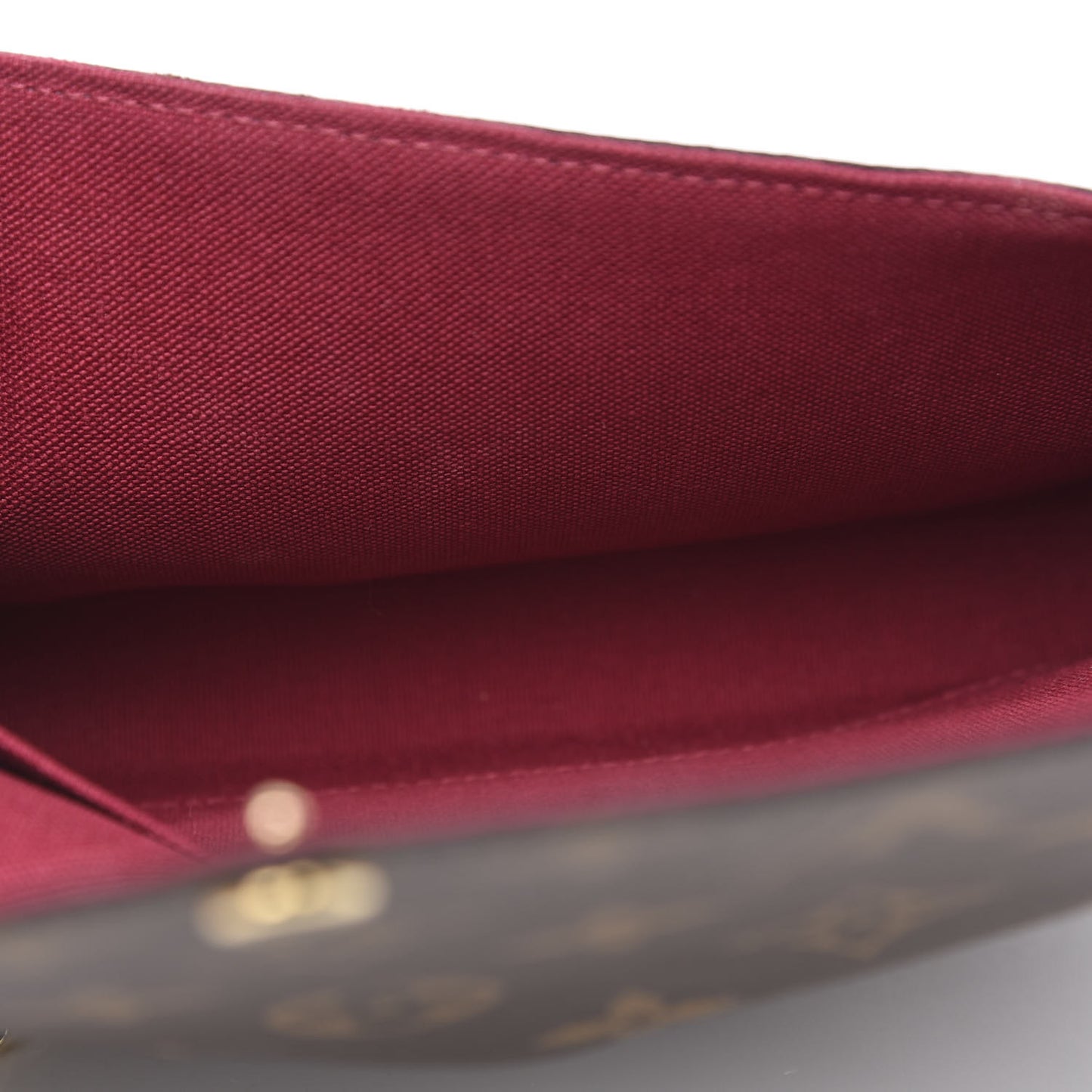 Monogram Pochette Felicie Chain Wallet Fuchsia