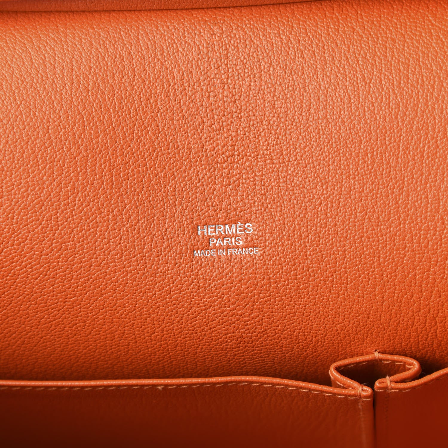 Hermes Taurillon Clemence Jypsiere 31 Orange 8 of 10