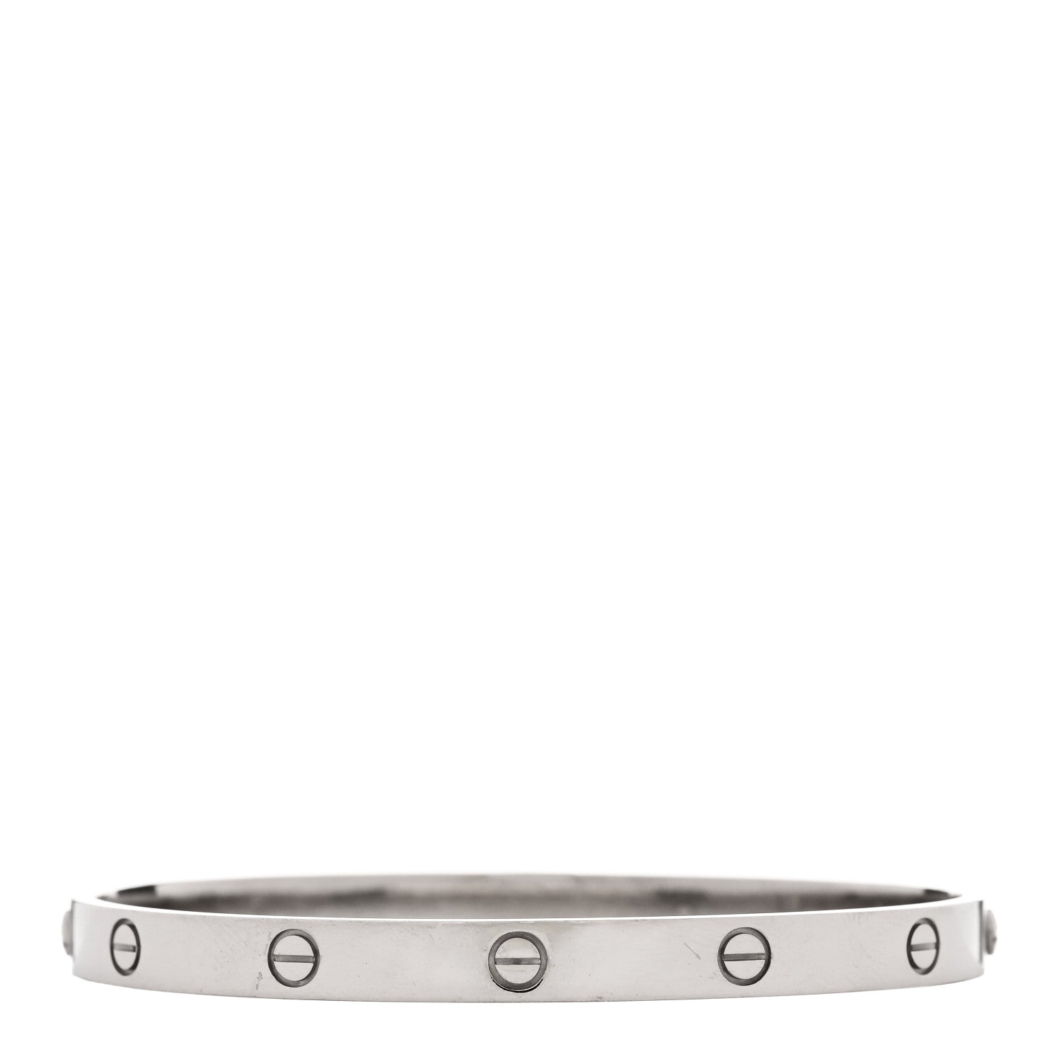 Cartier 18K White Gold LOVE Bracelet 21 1 of 7