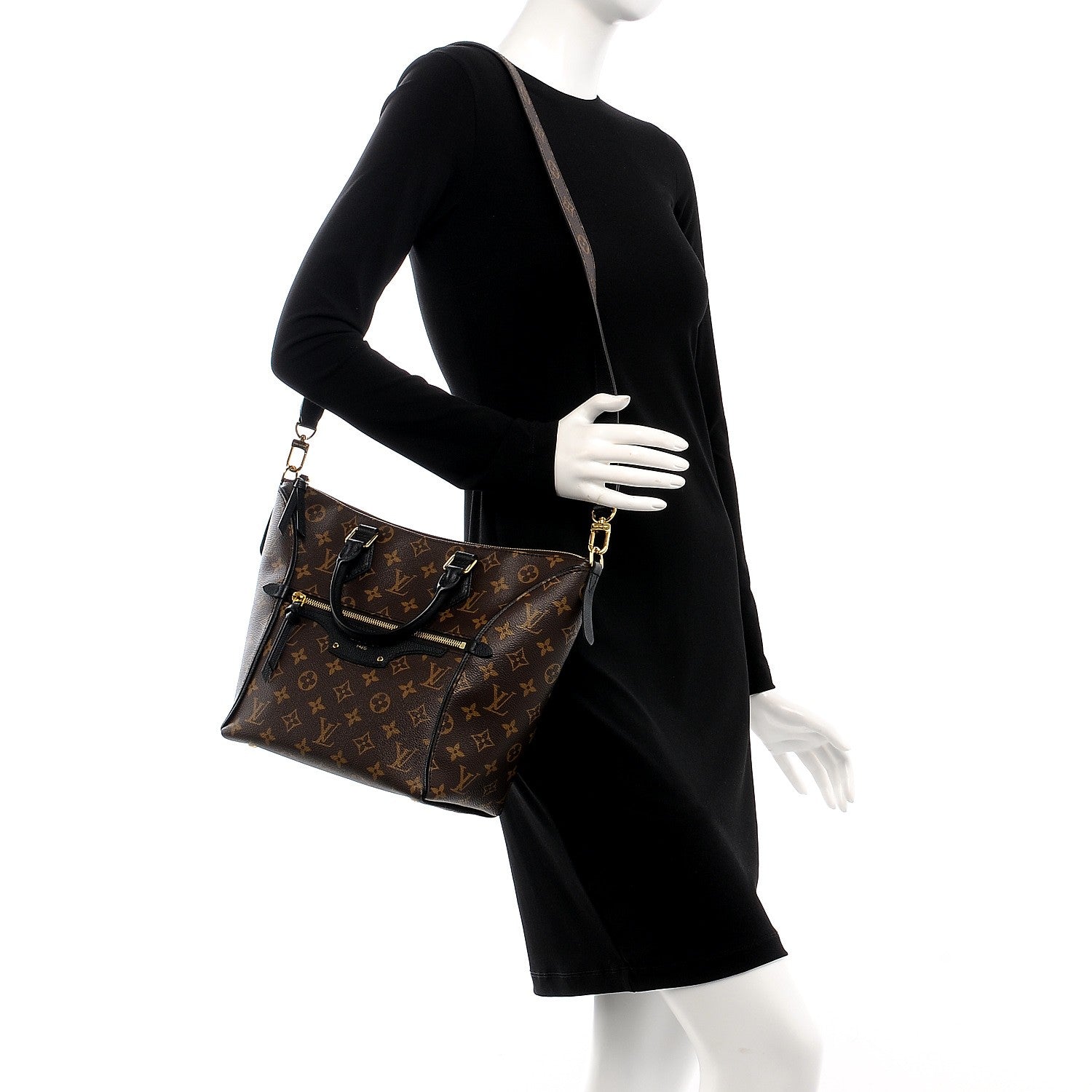 Louis Vuitton Monogram Tournelle PM Black 2 of 7