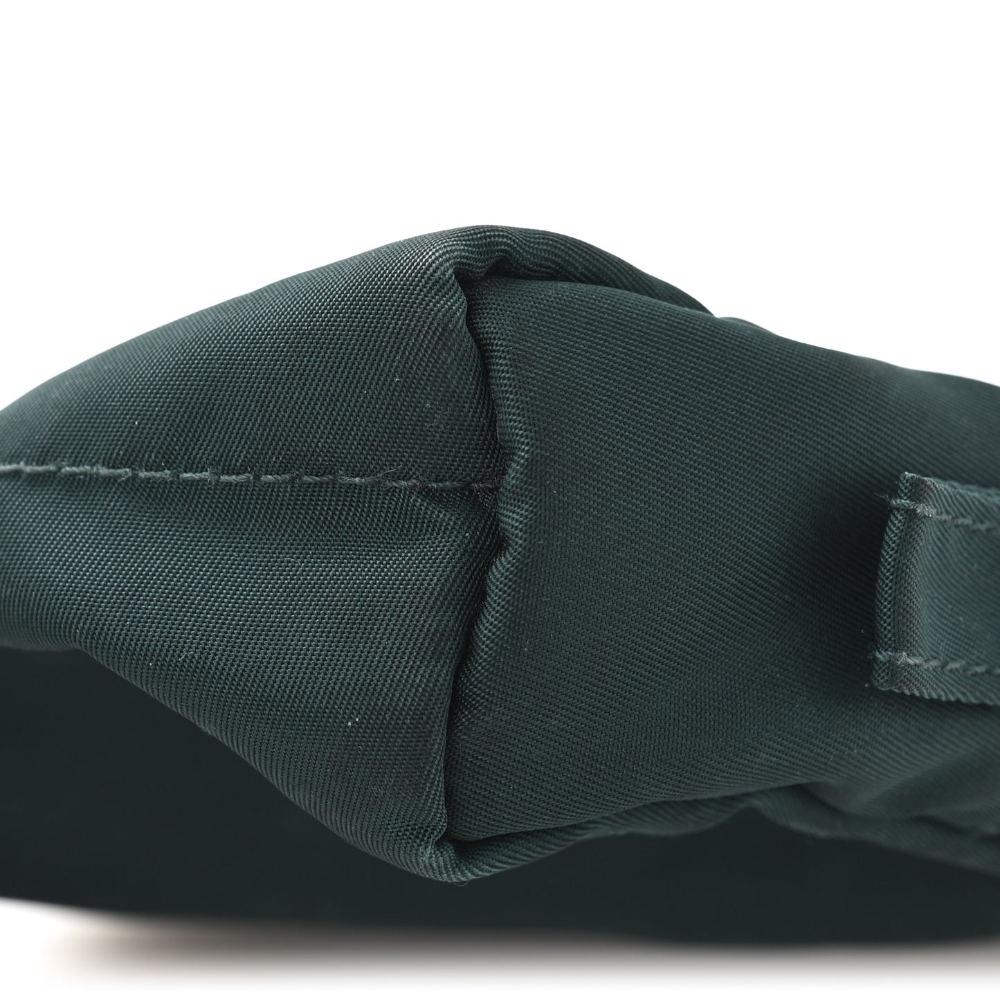 Nylon Tessuto Cosmetic Pouch Green