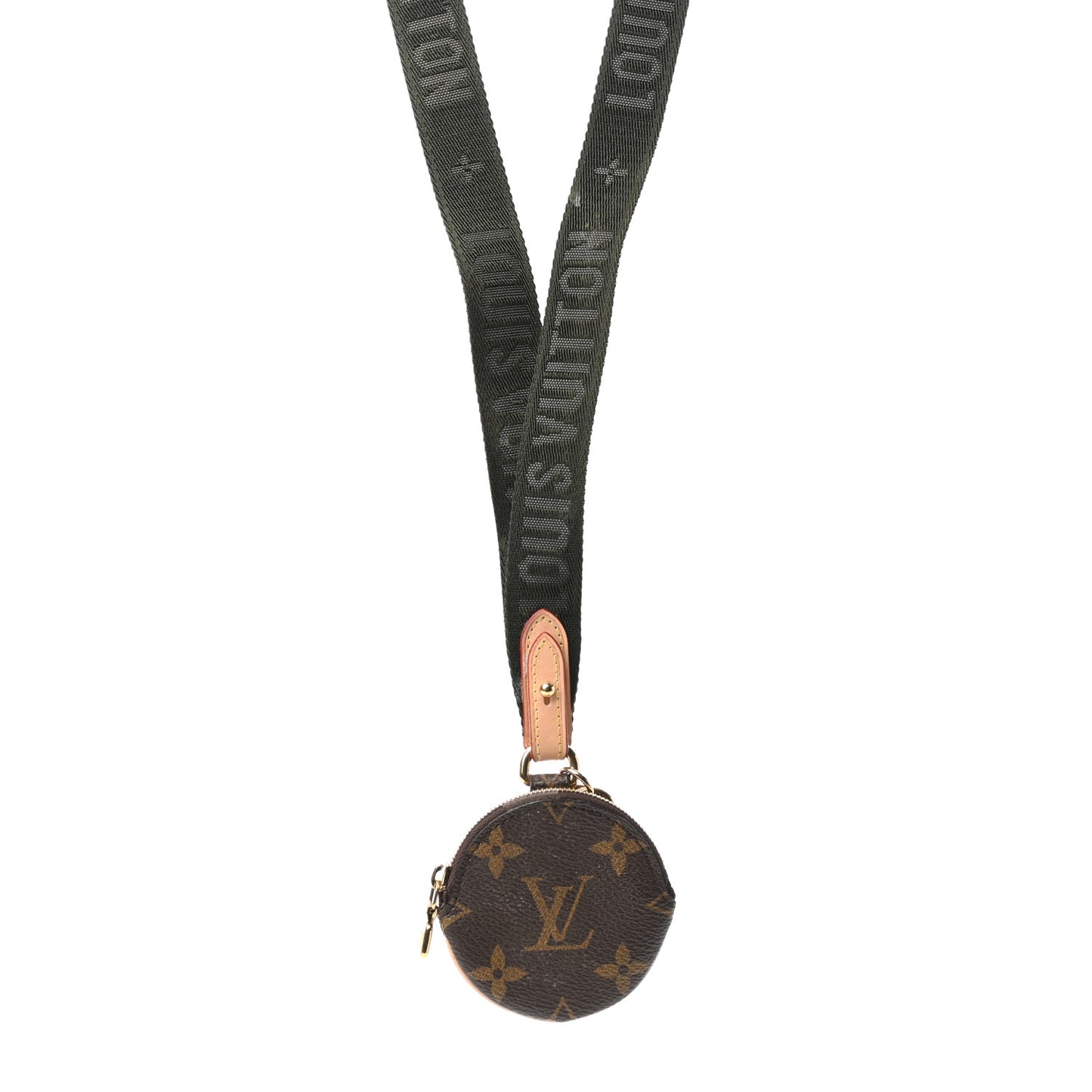 Monogram Multi Pochette Accessories Lanyard Key Holder Kaki