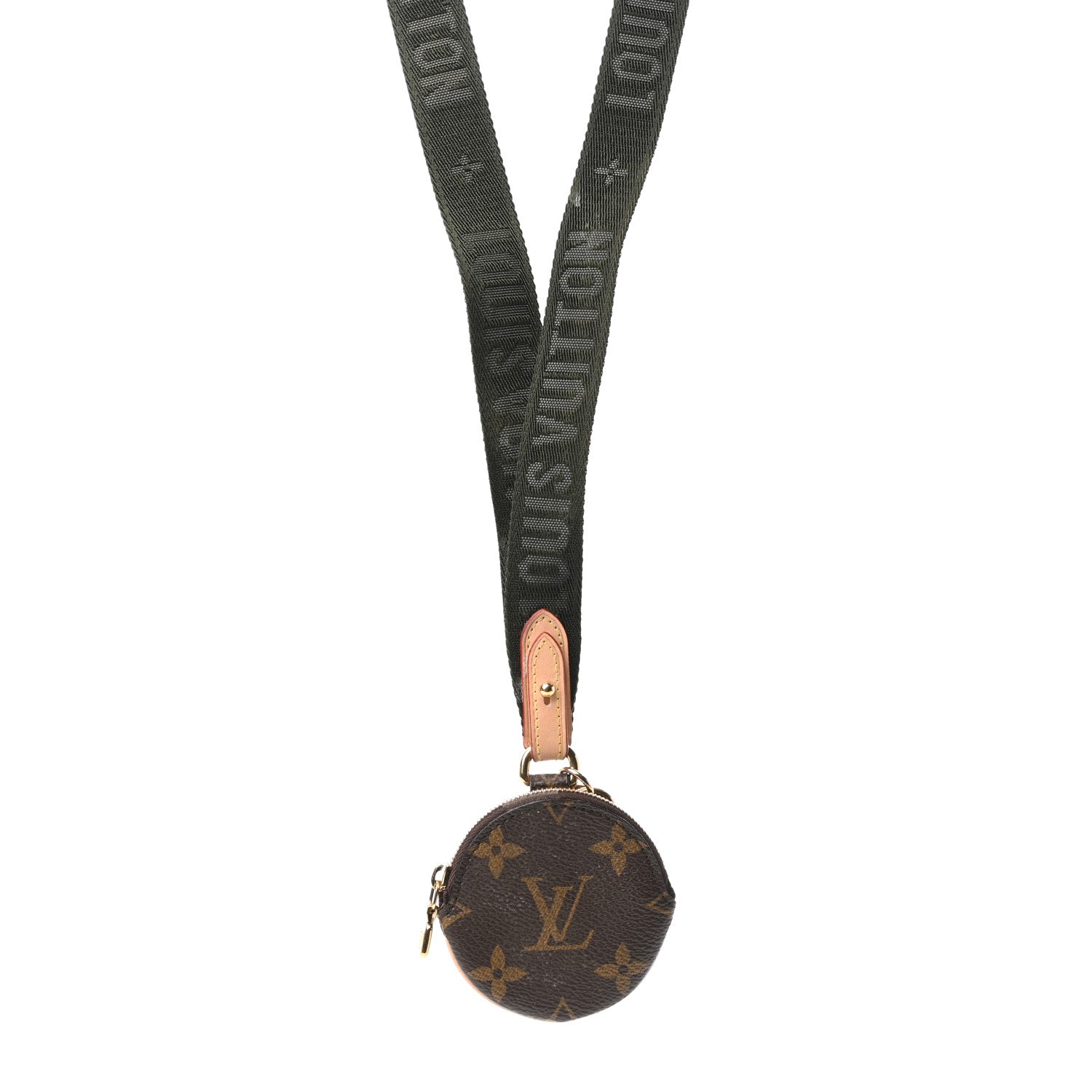 Louis Vuitton Monogram Multi Pochette Accessories Lanyard Key Holder Kaki 1 of 6