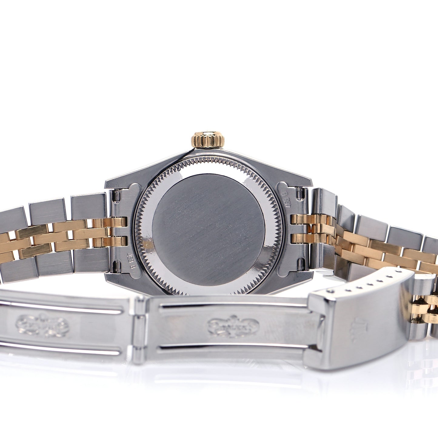 Stainless Steel 18K Yellow Gold Diamond 26mm Oyster Perpetual Datejust Watch Champagne 69173