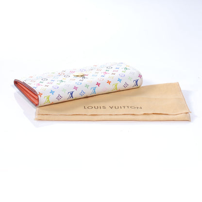 Louis Vuitton Monogram Multicolor Sarah Wallet White Orange 8 of 8