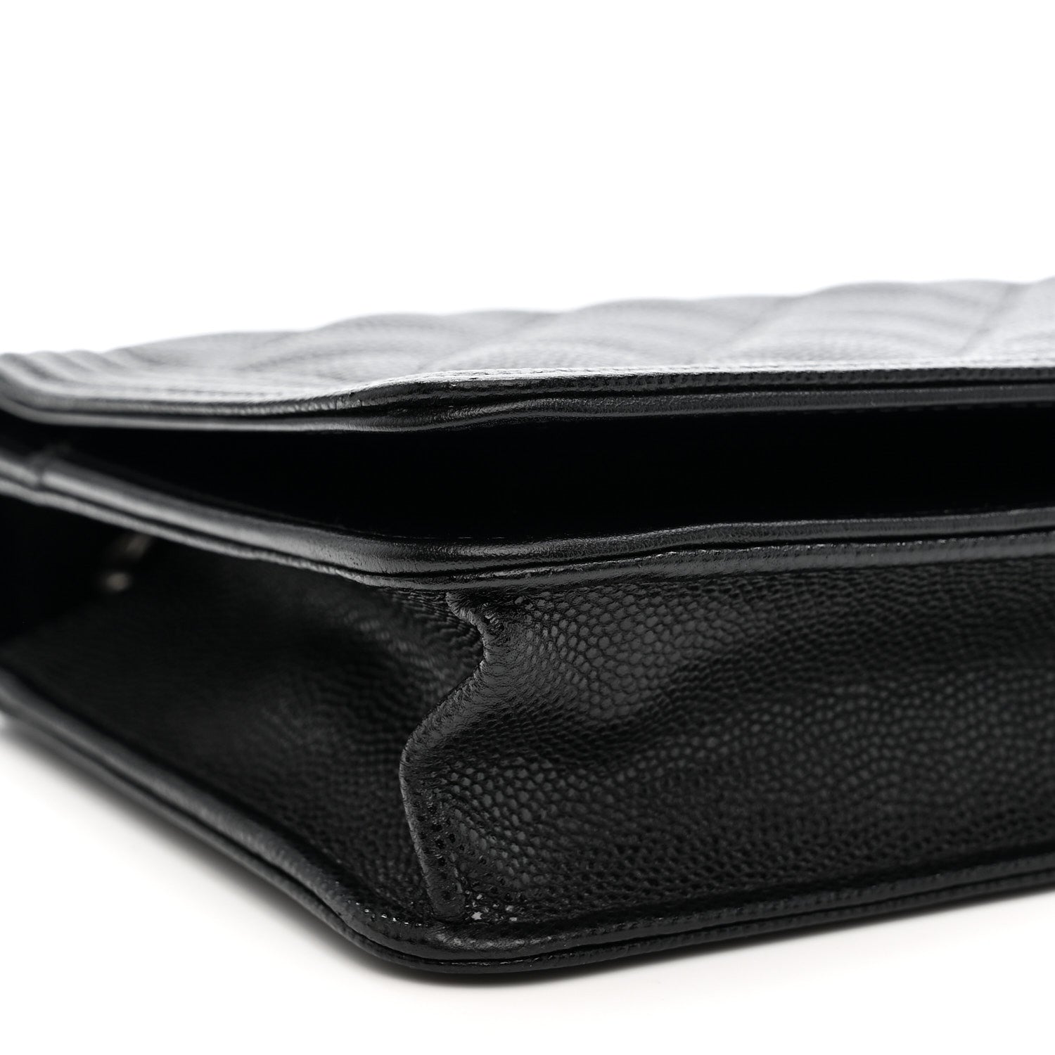 Chanel Caviar Quilted Boy Wallet On Chain WOC Black 9 of 11