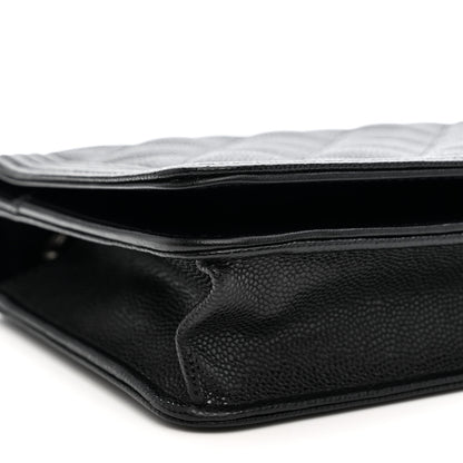 Chanel Caviar Quilted Boy Wallet On Chain WOC Black 9 of 11