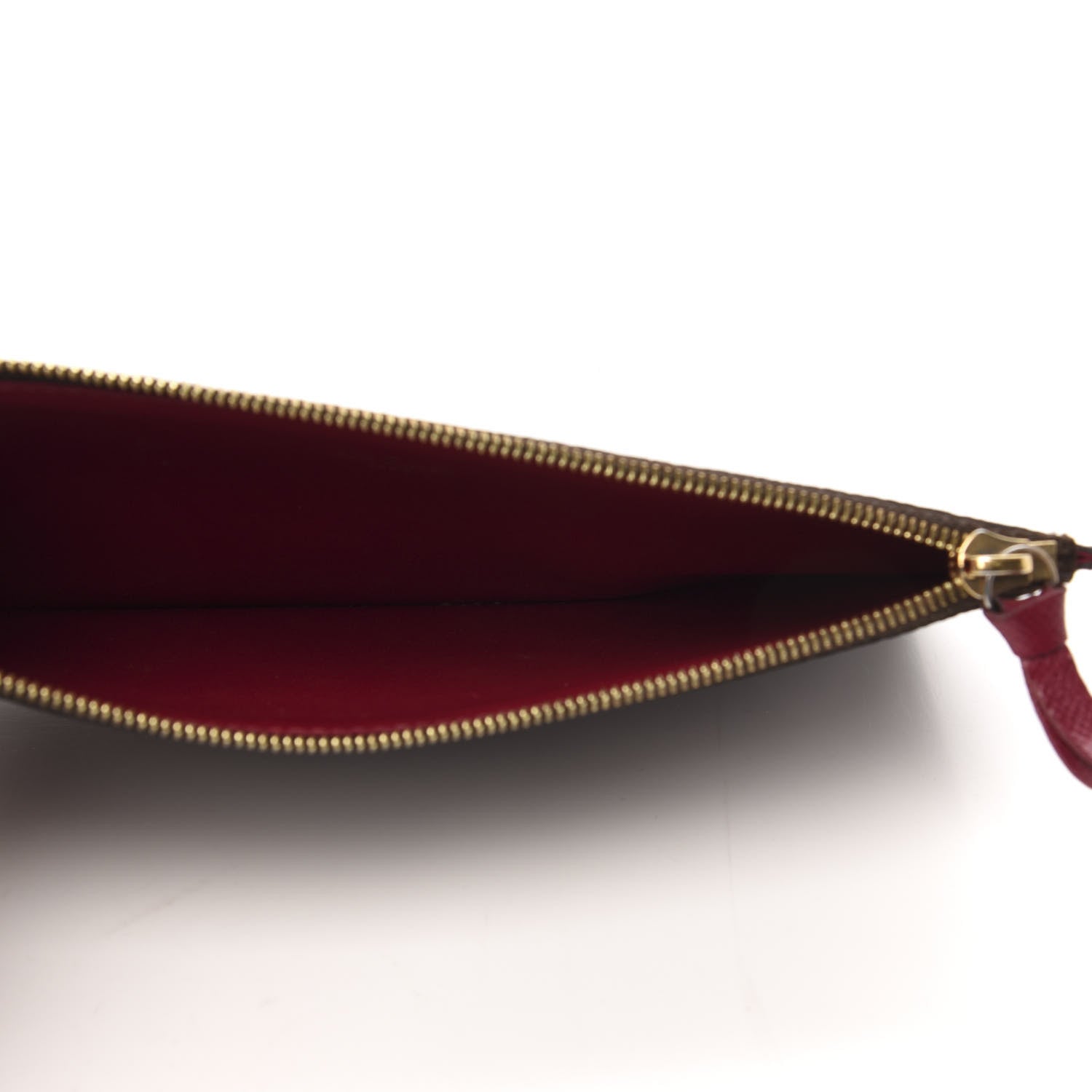 Louis Vuitton Monogram Felicie Chain Wallet Zippered Insert Fuchsia 5 of 6