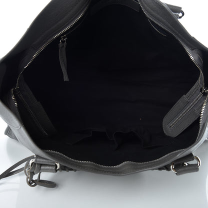 Balenciaga Chevre Silver Metallic Edge Hardware City Gris Acier 5 of 9