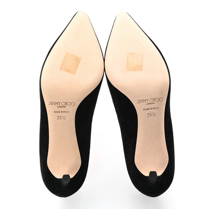 Jimmy Choo Suede Pumps 35.5 Black 5 of 12