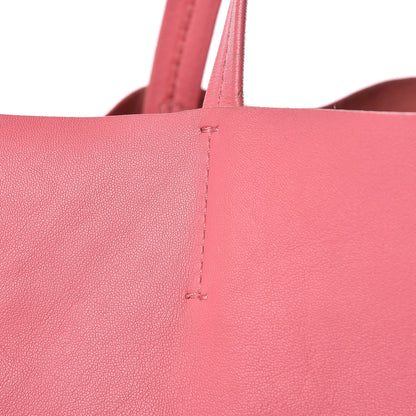 Celine Lambskin Horizontal Bi-Color Cabas Pink Rust 8 of 16