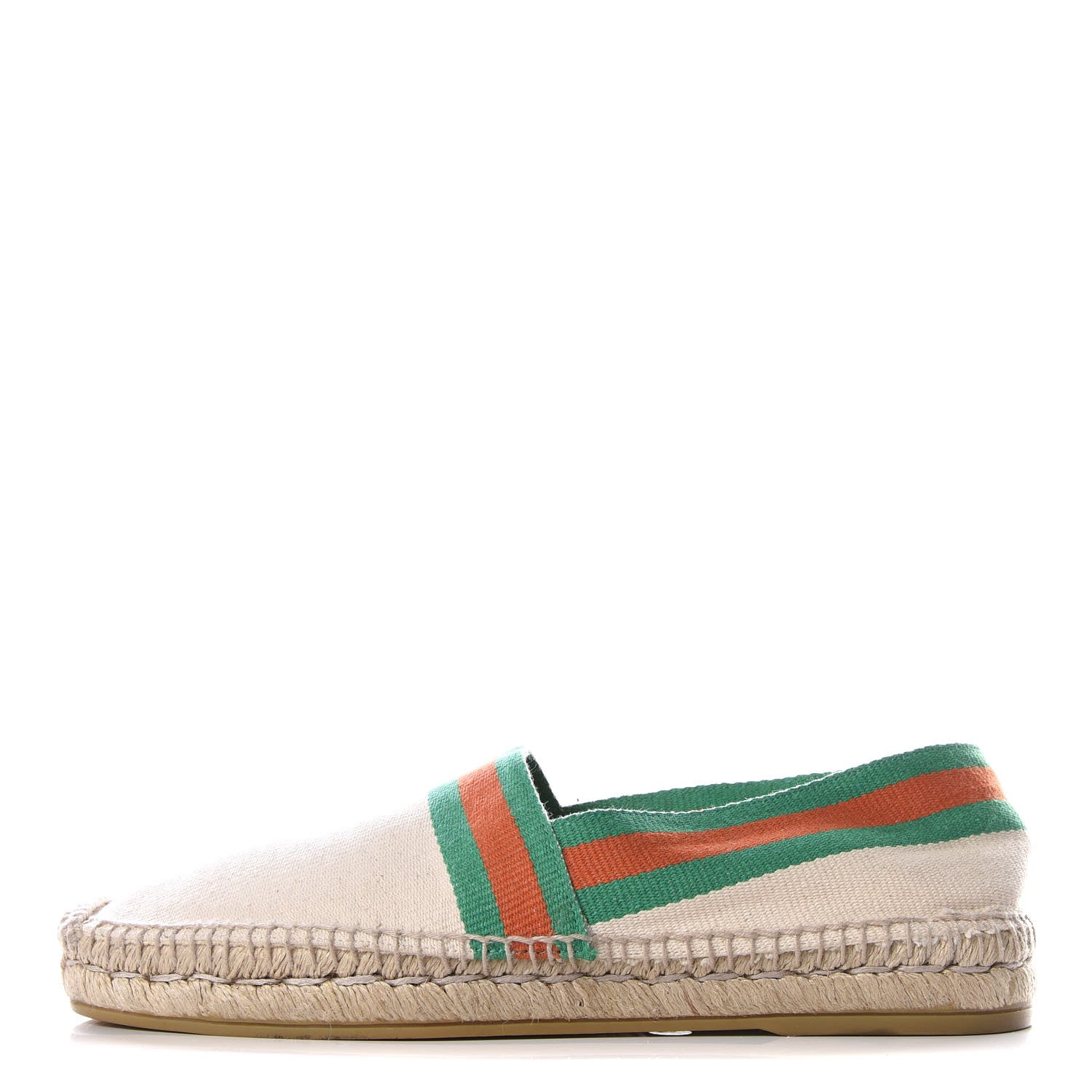 Gucci Sierra Fabric Web Mens Espadrilles 6.5 Beige 1 of 11