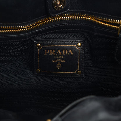 Prada Tessuto Nylon Nappa Gaufre Shoulder Bag Nero Black 7 of 10