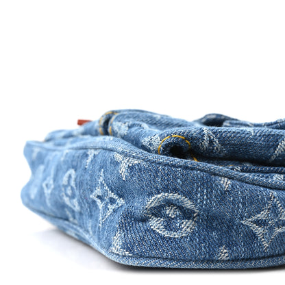 Louis Vuitton Monogram Denim Pochette Accessories Cargo Blue 9 of 9