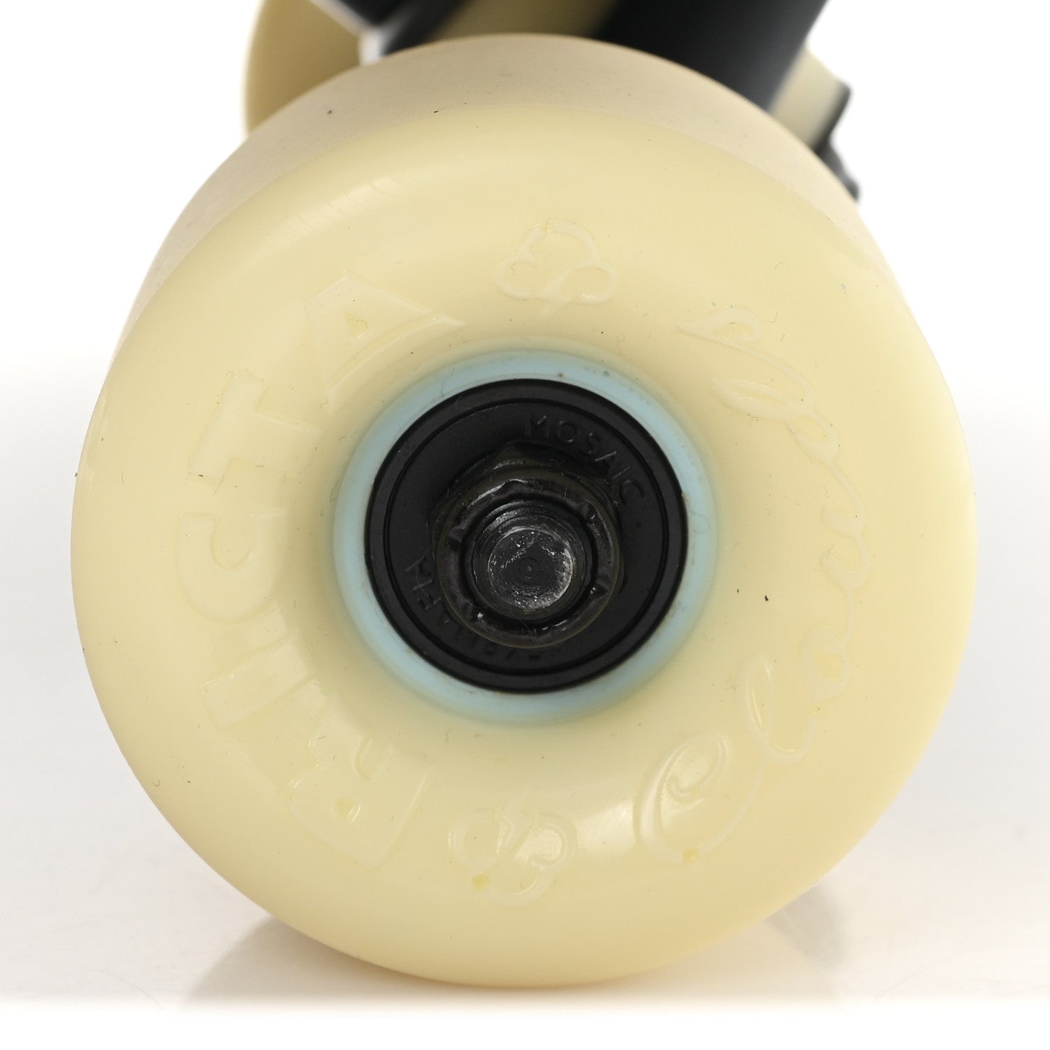 Chanel Lacquered Wood Logo Cruiser Skateboard Black Beige 1793957