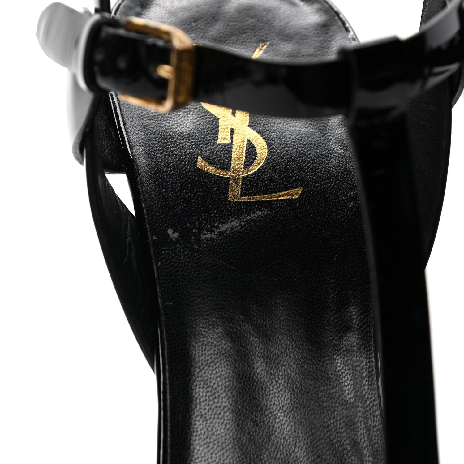 Saint Laurent Patent Tribute 105 Platform Sandals 41 Black 6 of 6