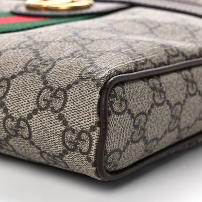 Gucci GG Supreme Monogram Web Small Ophidia Messenger Bag Brown 11 of 11