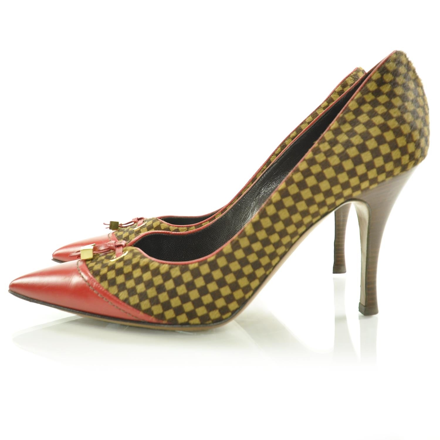 Louis Vuitton Damier Sauvage Heels 38.5 3 of 8