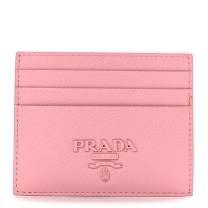 Prada Saffiano Shine Monochrome Card Holder Peonia 1 of 7