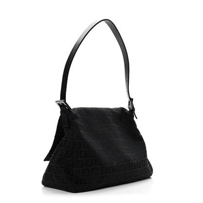 Fendi Zucchino Mama Baguette Black 2 of 7