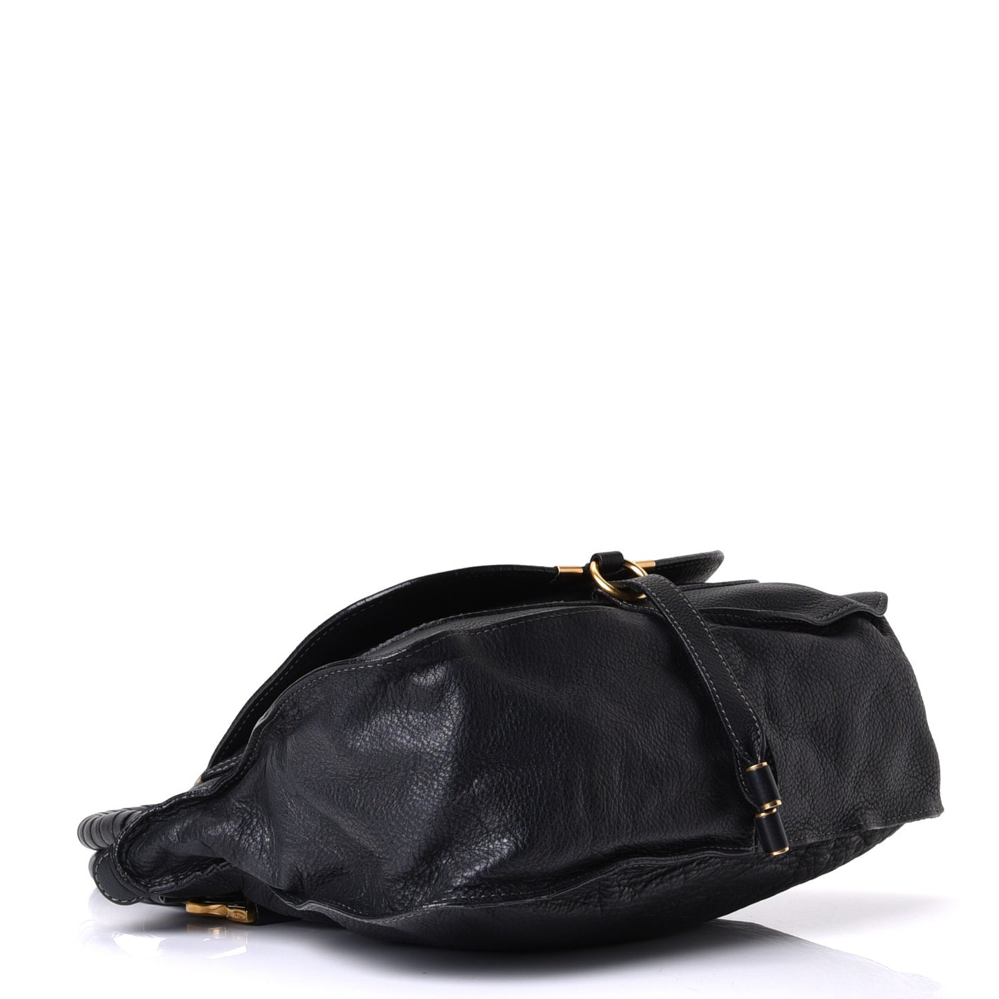 Calfskin Medium Marcie Satchel Black