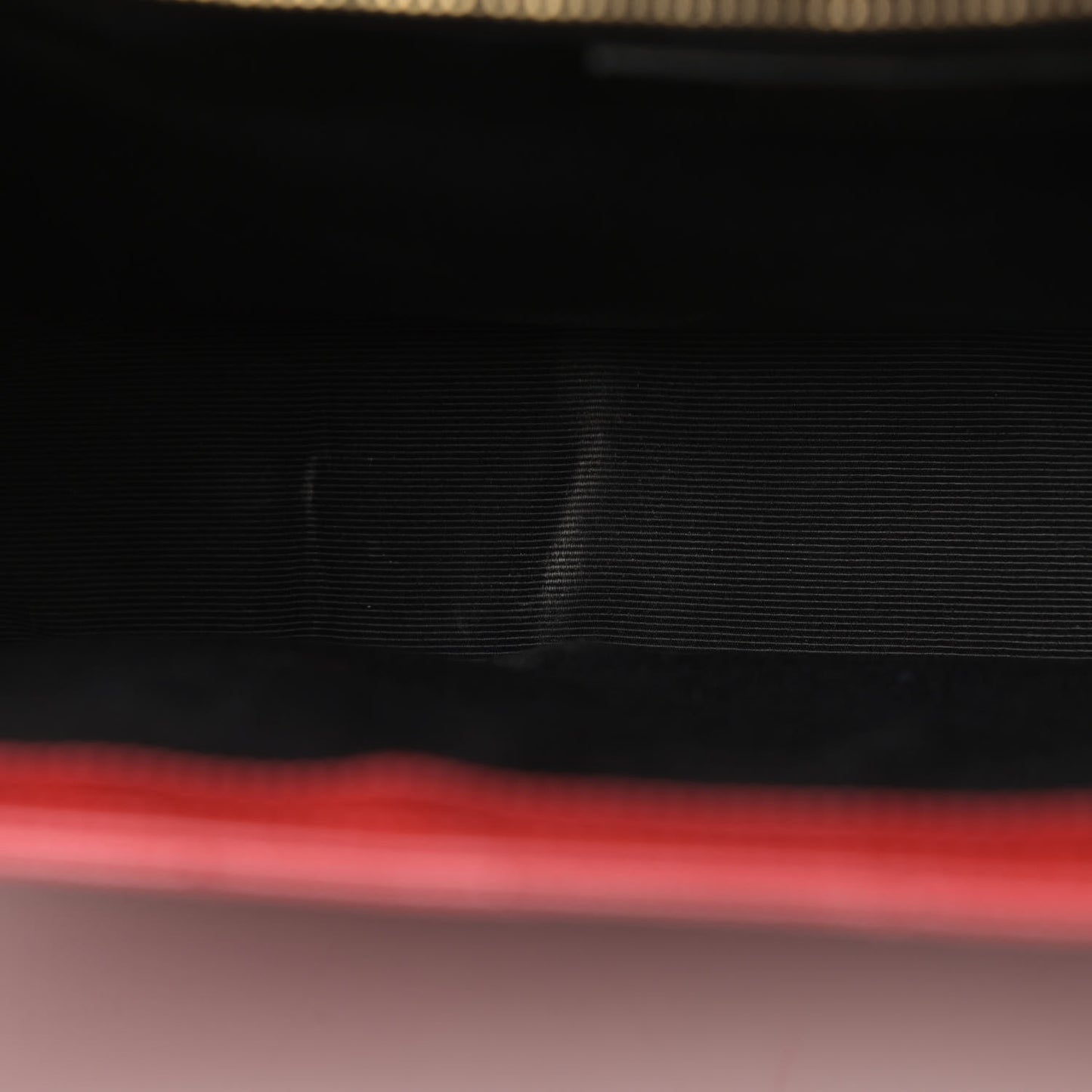 Grain De Poudre Matelasse Chevron Large Monogram Satchel Lipstick Red