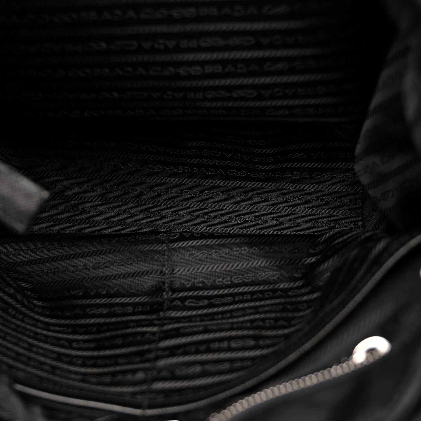 Tessuto Nylon Vela Diaper Bag Black