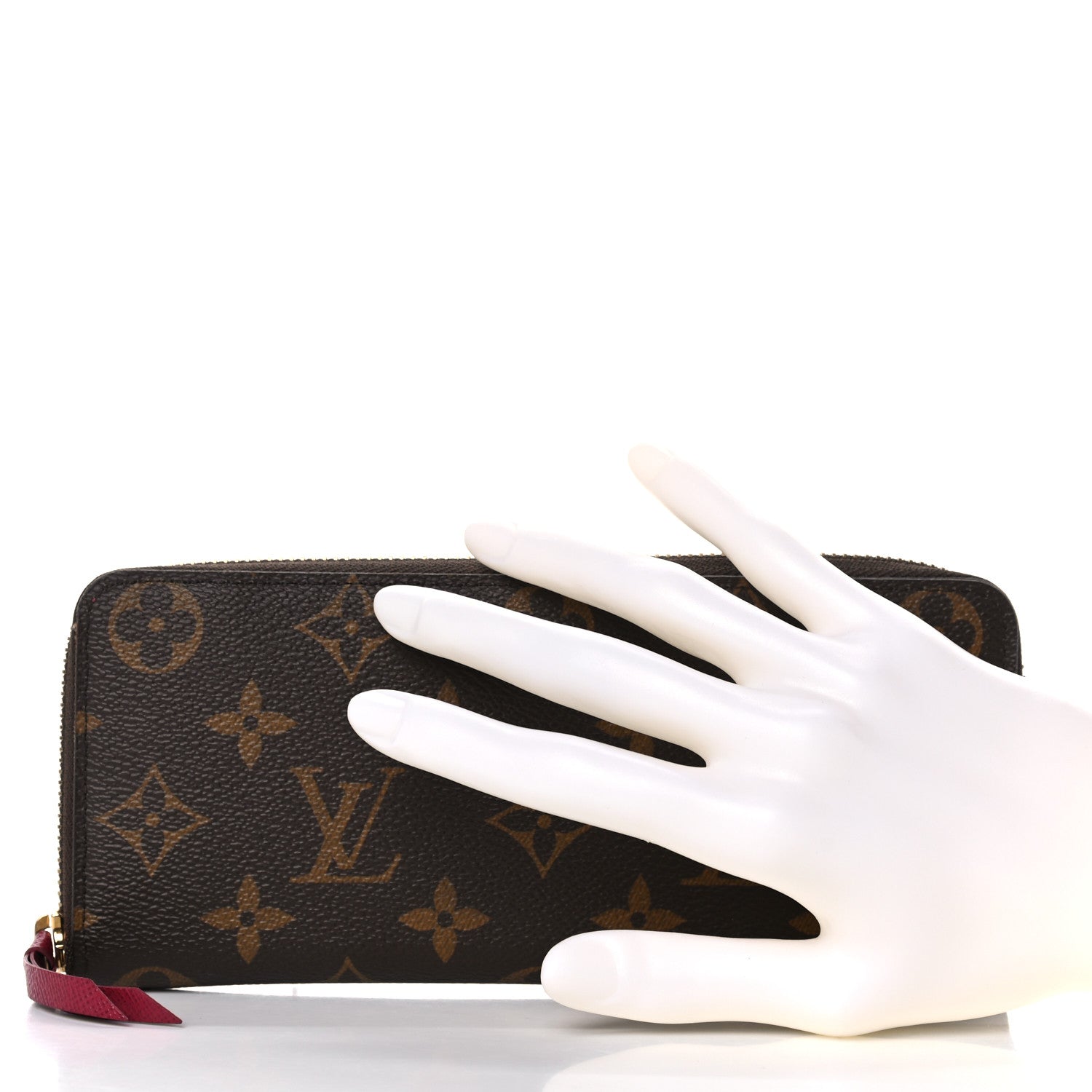 Louis Vuitton Monogram Clemence Wallet Fuchsia 2 of 15
