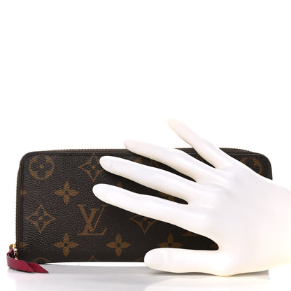Louis Vuitton Monogram Clemence Wallet Fuchsia 2 of 15