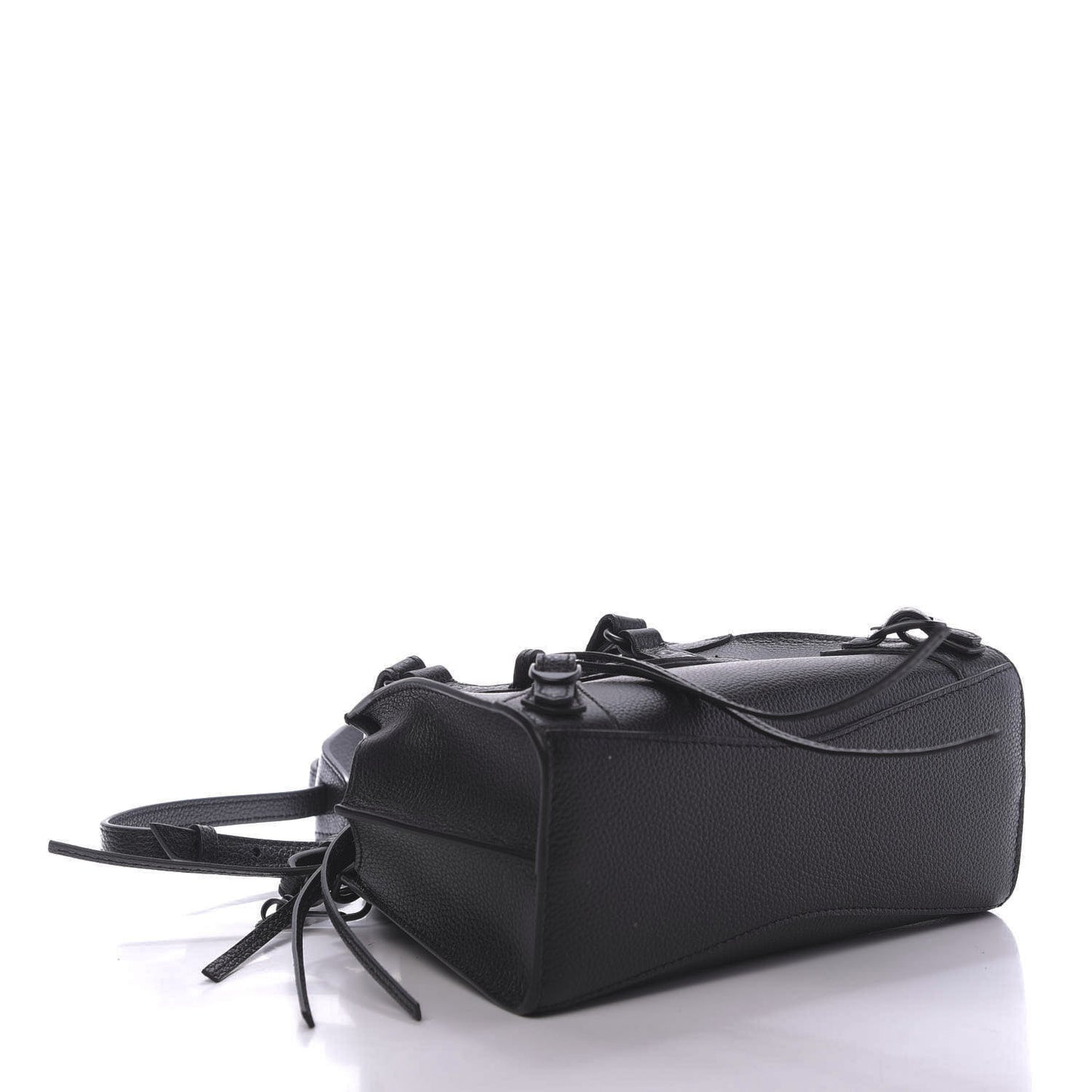Grained Calfskin Neo Classic Black Hardware Mini City Black