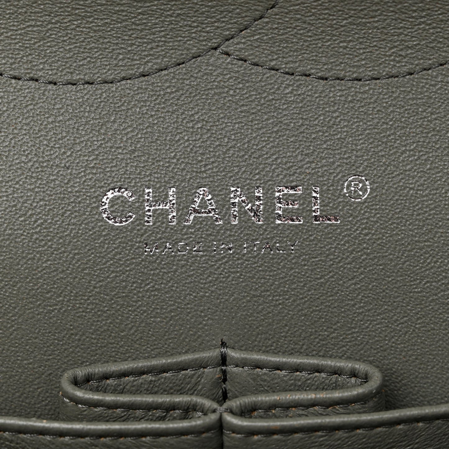 Patent Quilted Jumbo Double Flap Light Green