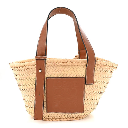 Loewe Raffia Small Basket Tote Bag Natural Tan 1 of 9