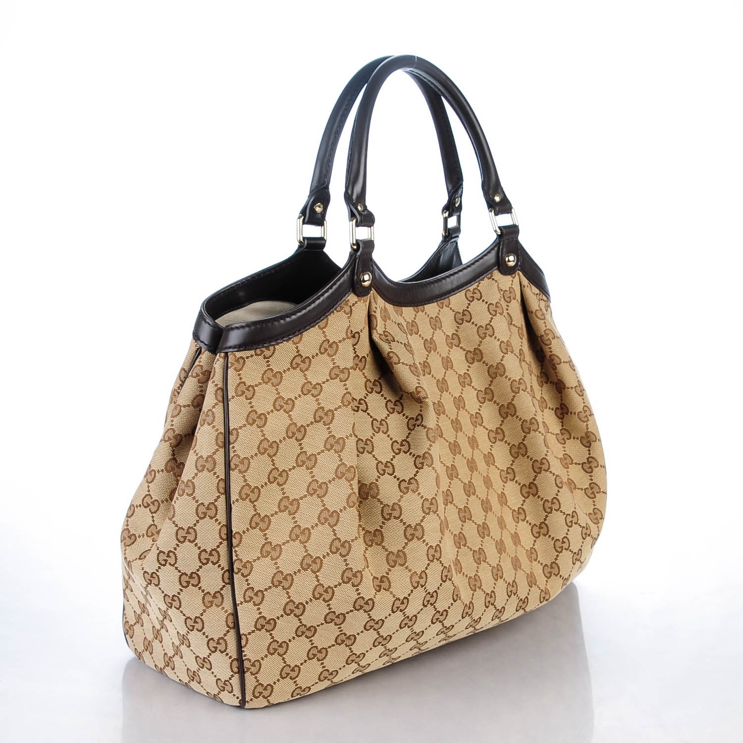 Gucci Monogram Large Sukey Tote Dark Brown 3 of 7