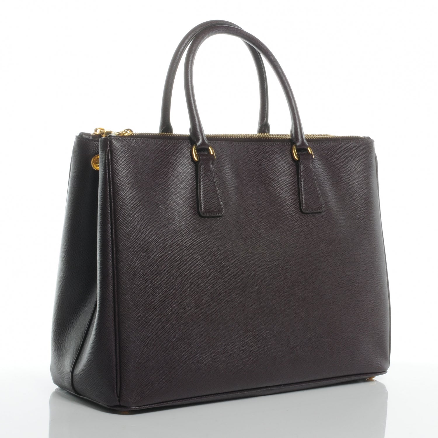 Prada Saffiano Lux Tote Bordeaux 4 of 8