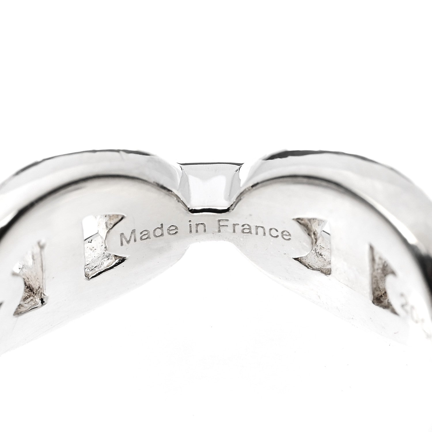 Hermes Sterling Silver PM Chaine d'Ancre Enchainee Band Ring 50 5.25 4 of 7