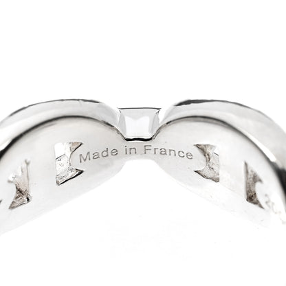 Hermes Sterling Silver PM Chaine d'Ancre Enchainee Band Ring 50 5.25 4 of 7