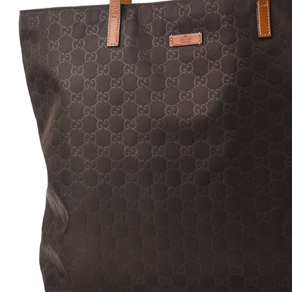 Gucci Nylon Monogram Large Tote Cocoa Brown 10 of 11