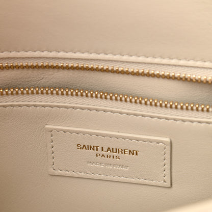 Saint Laurent Smooth Calfskin Carre Satchel Crema Soft 6 of 10