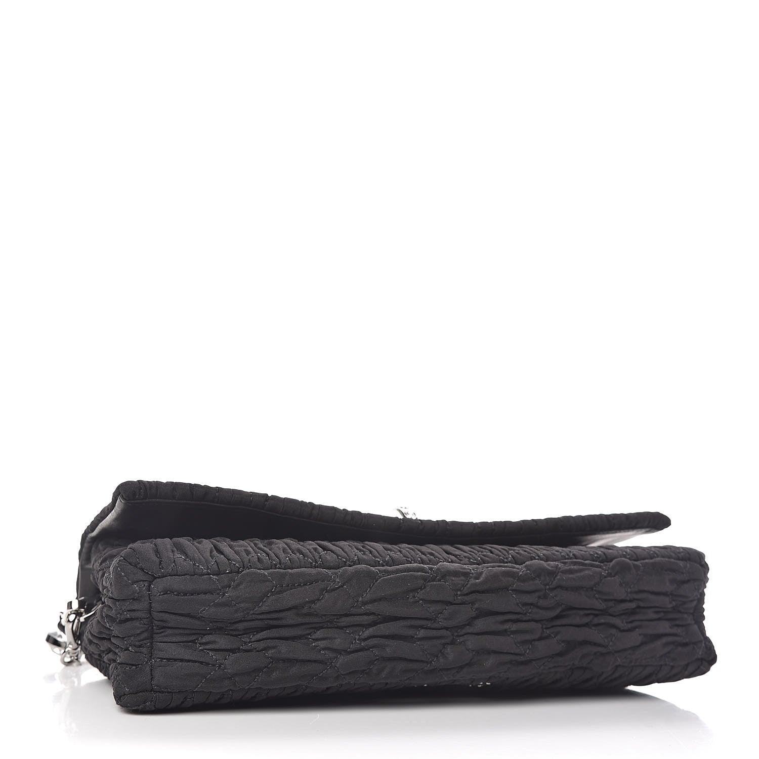 Miu Miu Faille Matelasse Crystal Flap Clutch Black 4 of 10