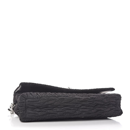 Miu Miu Faille Matelasse Crystal Flap Clutch Black 4 of 10