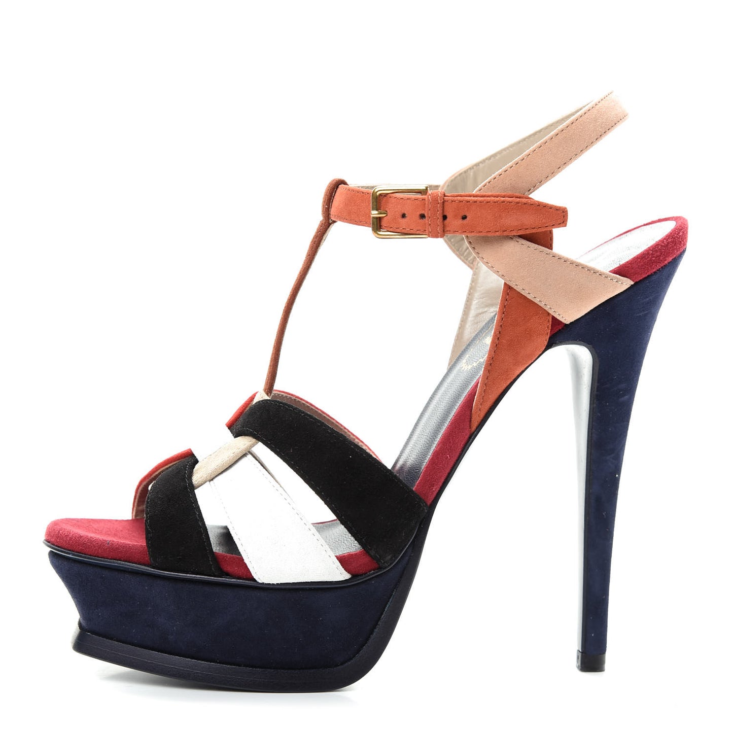 Suede Tribute 105 Platform Sandals 36 Multicolor