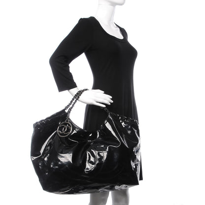 Chanel Vinyl XL Coco Cabas Black 2 of 7