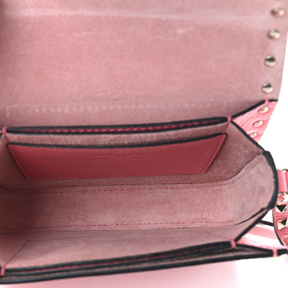 Valentino Garavani Pebbled Calfskin Rockstud Flap Crossbody Bag Paradise Rose 5 of 8