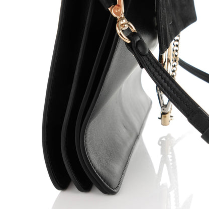 Chloe Suede Calfskin Medium Faye Shoulder Bag Black 8 of 8