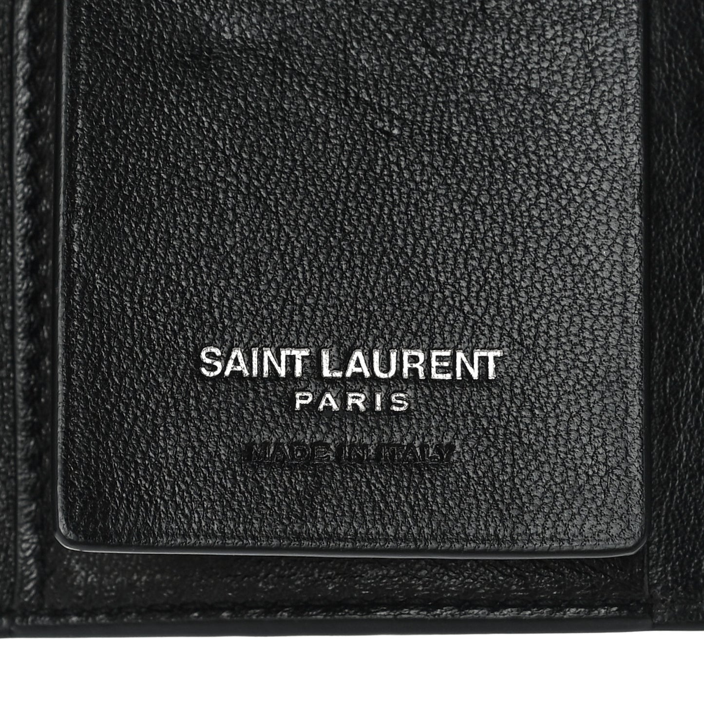 Calfskin Crocodile Embossed Key Holder Wallet Black