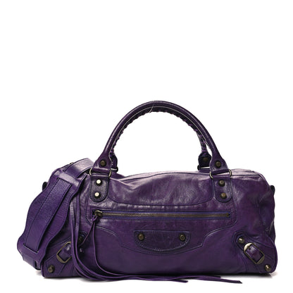 Balenciaga Chevre Classic Hardware Twiggy Eggplant 1 of 14
