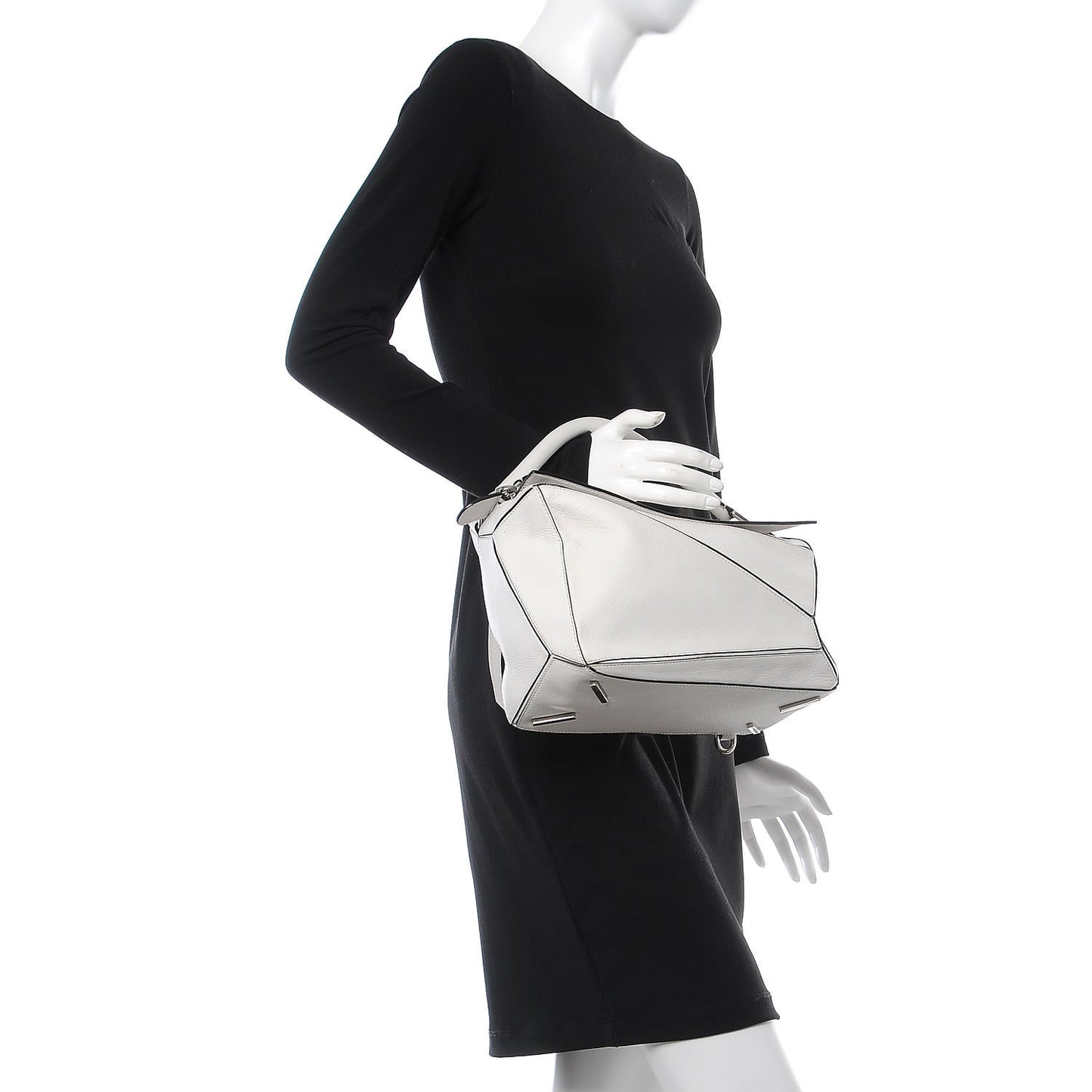 Calfskin Puzzle Bag White